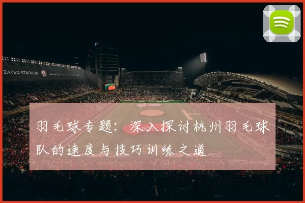 羽毛球专题：深入探讨杭州羽毛球队的速度与技巧训练之道